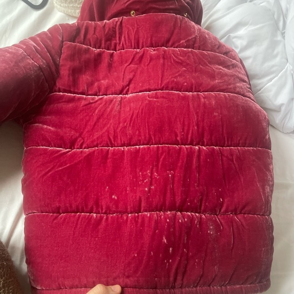 Rachel Antonoff Peggy Velvet Puffer Jacket - Picture 13 of 13